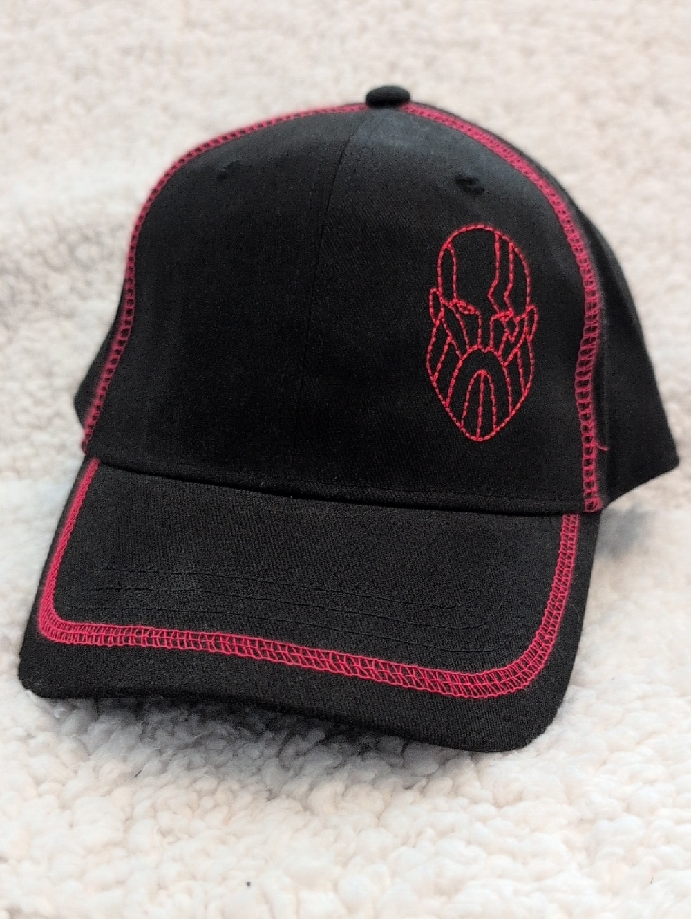 Black God Of War 2018 Baseball Cap with Red Kratos Stitching and  Graphic